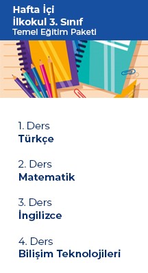 3.sınıf-  İlkokul Temel Eğitim Paketi DKSS-ITEP-3-2021